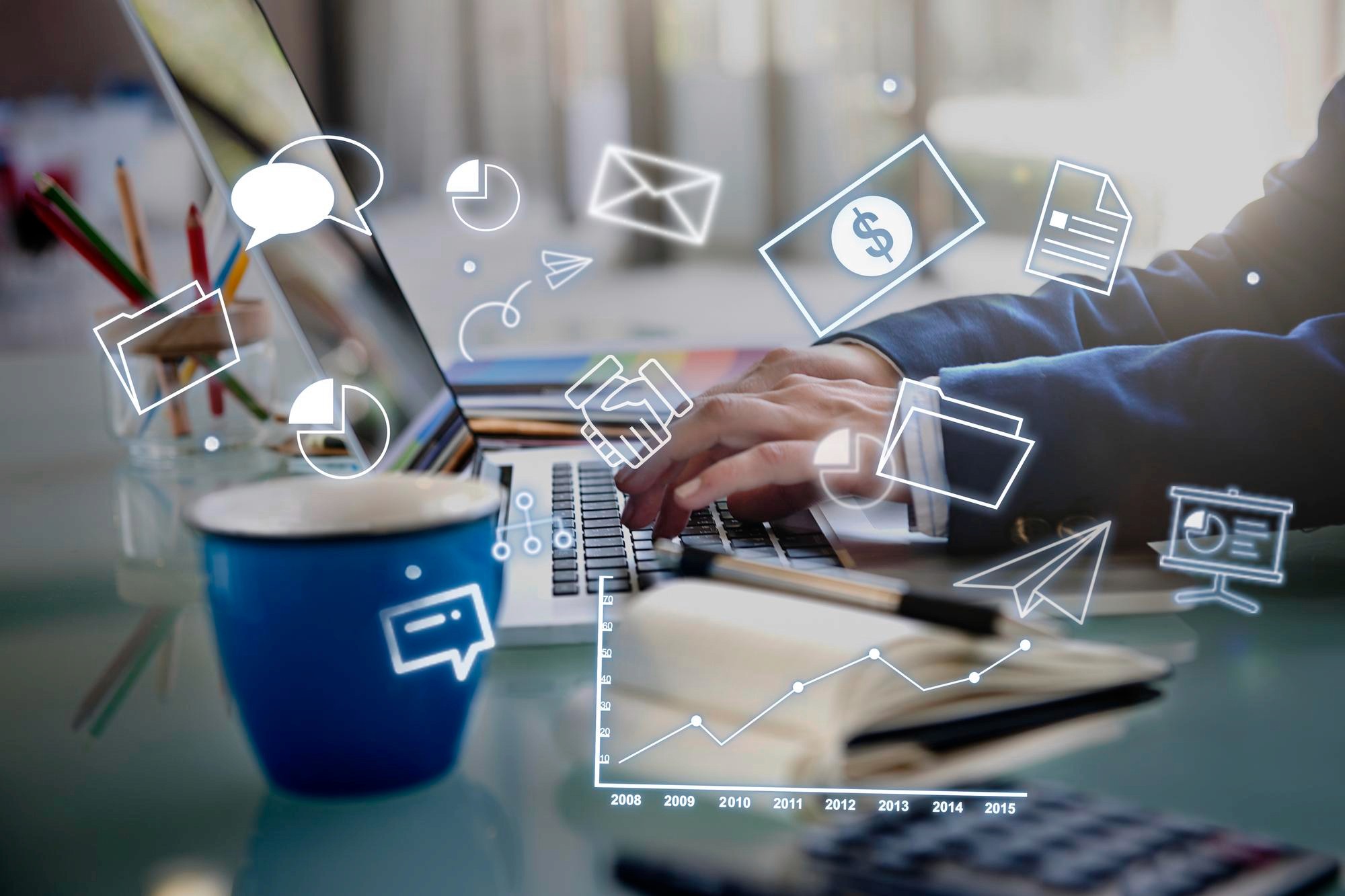 Creative team building content for e-commerce brand